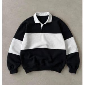 Men's Striped Sweatshirt, Cotton Blend