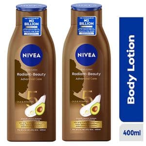 NIVEA Radiant & Beauty Body Lotion, 2-Pack