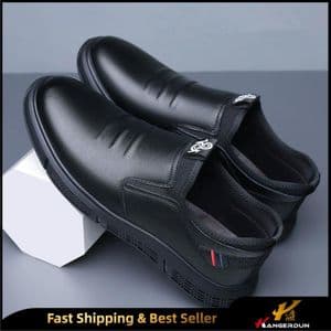 KANGERDUN Men's Formal Slip-On Shoes