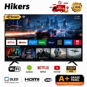 Hikers 32" Smart TV, Android, Netflix/YouTube